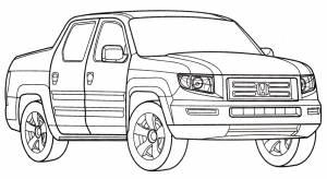 Раскраска Honda Ridgeline