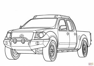 Раскраска Автомобиль Suzuki Equator