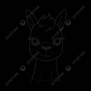 рисунок лама морда раскраски наброски эскиз вектор PNG , рисунок крыла, рисунок ламы, рисунок лица PNG картинки и пнг рисунок для й загрузки