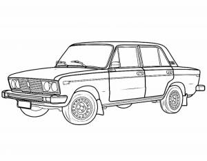 Раскраски Автомобиль жигули