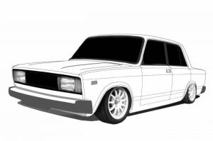 Жигуль раскраска