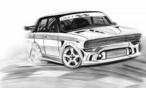 Жигуль раскраска