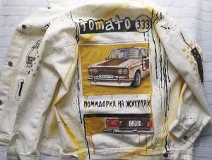 Жигули на джинсовке