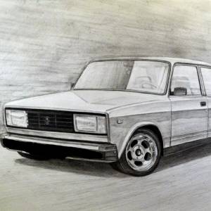 Жигуль рисунок