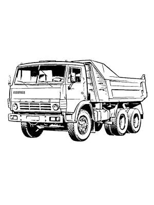 Раскраска Камаз