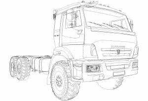 Камаз рисунок