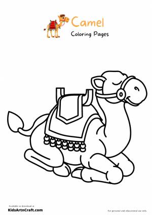 Fun and Free Camel Coloring Pages for Kids