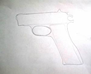 Научимся рисовать пистолет Stabilo4kids