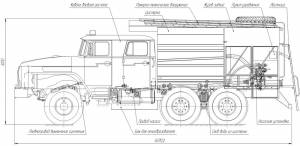Пожарная автоцистерна АЦ-5,5-40 Урал 5557