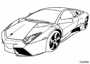 Раскраска Гоночный автомобиль