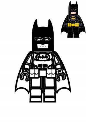 Раскраска lego batman