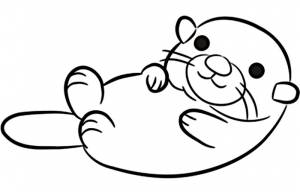 Раскраски Выдра