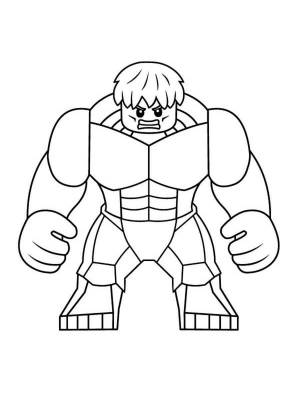 Раскраски LEGO Халк