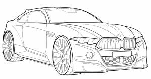 Раскраска BMW M4 CS