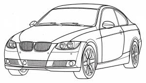 Раскраска BMW 3-series