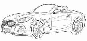 Раскраска BMW Z4 model