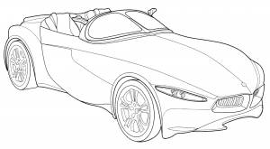 Раскраска BMW Gina