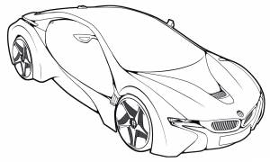 Раскраска BMW i8 VED