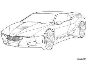 Раскраска BMW M1