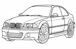 Раскраски bmw аниме