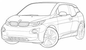 Разукрашки Бмв Ай 8
