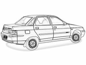 Раскраска Лада 10