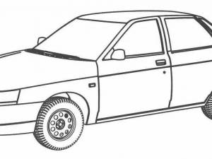 Раскраски Ваз 2110