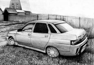 Раскраски Ваз 2110