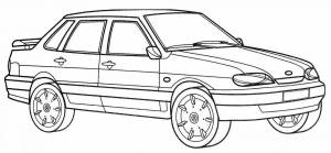 Раскраски Ваз 2110