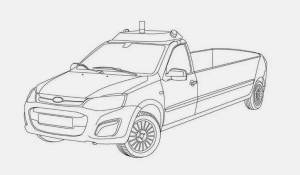Раскраски Лада ларгус