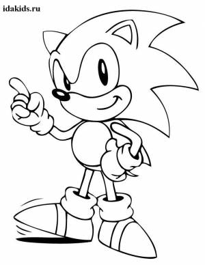 Раскраска Sonic Boom Соник топает