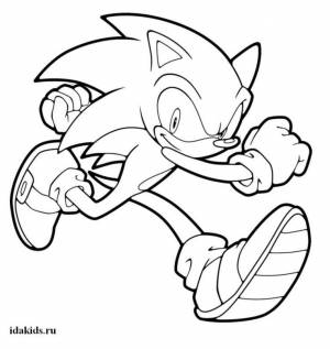 Раскраска Sonic Boom Соник