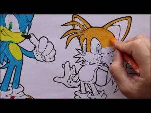 Coloring Sonic and Tails in Sonic the Hedgehog