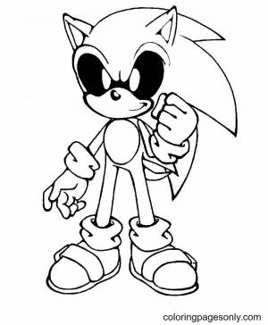 Раскраски Sonic exe