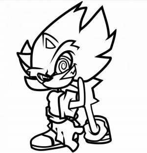 Раскраски Sonic exe fnf
