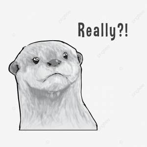 Милая выдра рисованной черно белые иллюстрации PNG , животное, выдра, Милый PNG картинки и пнг рисунок для й загрузки