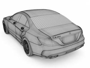 mercedes benz cls 2015 3D Модель in Седан 3DExport
