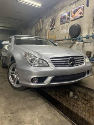 Mercedes cls500 w219 Покраска бампера, порогов и зад арок