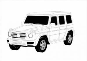 Раскраска Мерседес G Класс