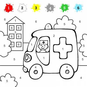 Математические раскраски для детей 4-7 лет