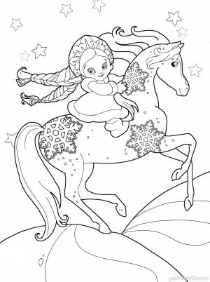 Новогодняя раскраска для детей 5-6-7 лет