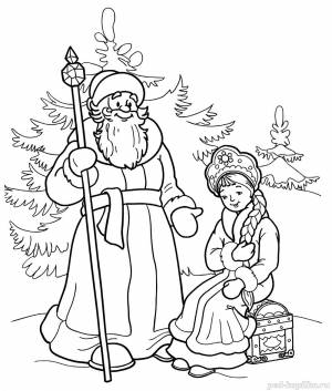 Раскраски «Зимние сказки» для детей 5-6 лет