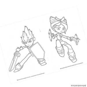 Раскраски Герои энвила