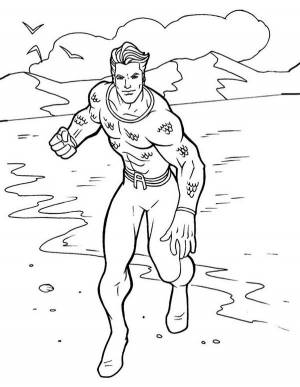Immagini da Colorare Aquaman 4