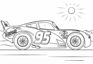 Раскраска Молния Маккуин 1