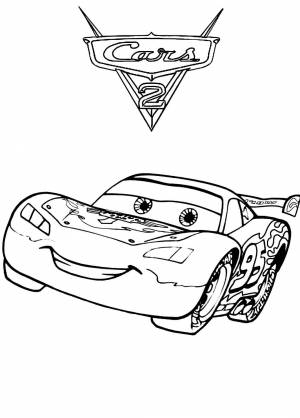 Раскраска «Молния МакКуин»