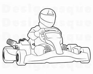 Раскраски Картинг