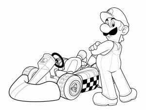 Раскраска картинг