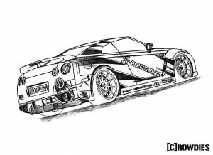 Раскраски Дрифт машин