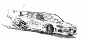 Раскраски Дрифт машин